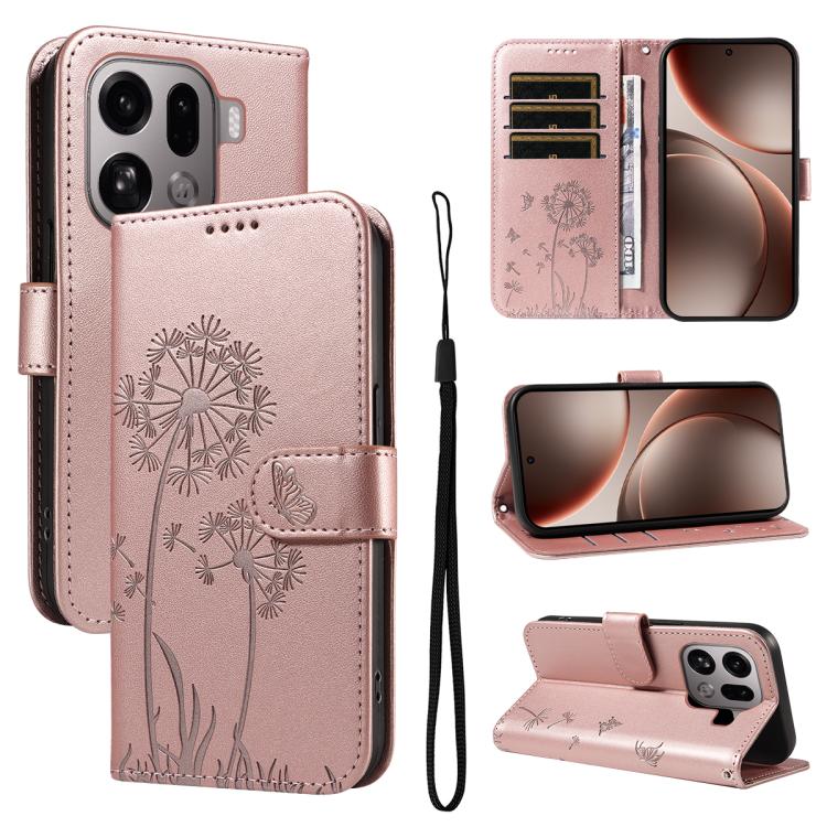 Dandelion Embossed Pattern Flip Leather Phone Case, For OPPO Find X9 Ultra 5G, For OPPO A6X 5G / A6 5G, For OPPO Reno15 Pro 5G Global, For OPPO Reno15 5G Global, For OPPO Find X9, For OPPO A6 Pro 4G / 5G Global, For OPPO Find X9 Pro                    ...