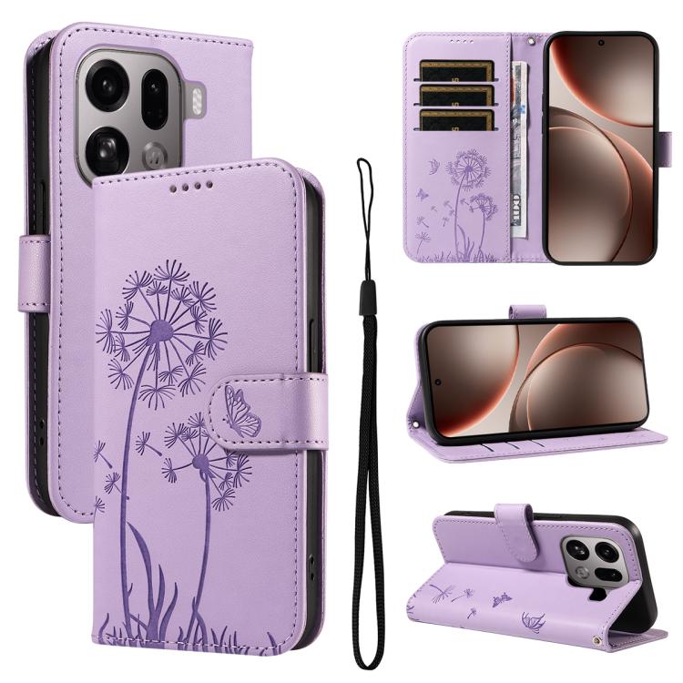 Dandelion Embossed Pattern Flip Leather Phone Case, For OPPO Find X9 Ultra 5G, For OPPO A6X 5G / A6 5G, For OPPO Reno15 Pro 5G Global, For OPPO Reno15 5G Global, For OPPO Find X9, For OPPO A6 Pro 4G / 5G Global, For OPPO Find X9 Pro                    ...