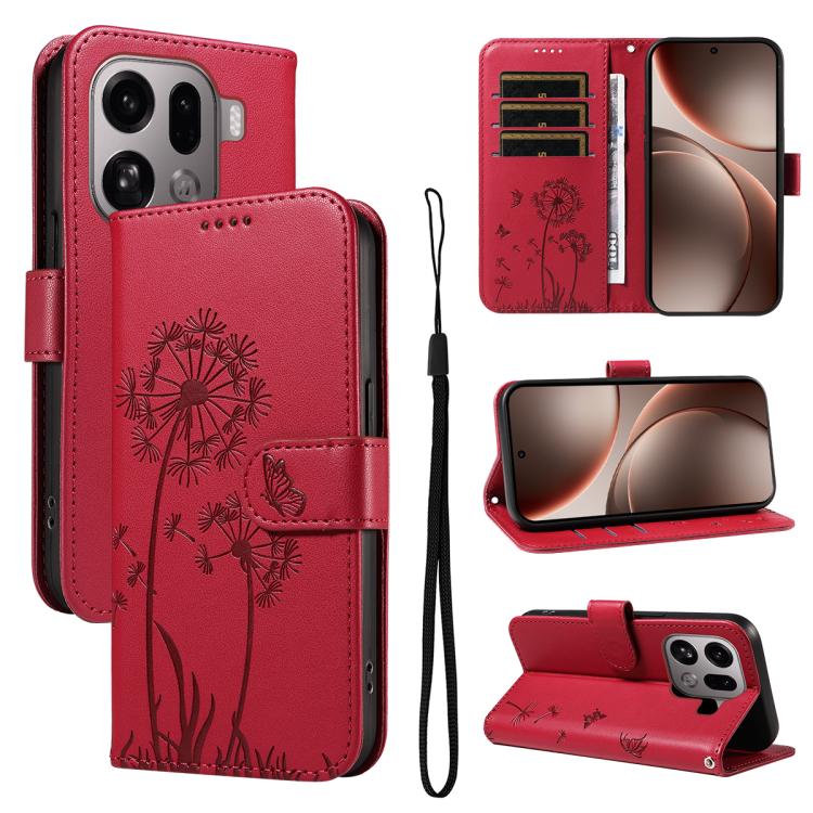 Dandelion Embossed Pattern Flip Leather Phone Case, For OPPO Find X9 Ultra 5G, For OPPO A6X 5G / A6 5G, For OPPO Reno15 Pro 5G Global, For OPPO Reno15 5G Global, For OPPO Find X9, For OPPO A6 Pro 4G / 5G Global, For OPPO Find X9 Pro                    ...