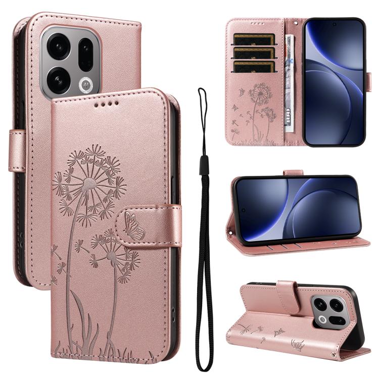 Dandelion Embossed Pattern Flip Leather Phone Case, For OPPO Find X9 Ultra 5G, For OPPO A6X 5G / A6 5G, For OPPO Reno15 Pro 5G Global, For OPPO Reno15 5G Global, For OPPO Find X9, For OPPO A6 Pro 4G / 5G Global, For OPPO Find X9 Pro                    ...