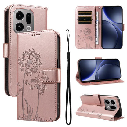 Dandelion Embossed Pattern Flip Leather Phone Case, For OPPO Find X9 Ultra 5G, For OPPO A6X 5G / A6 5G, For OPPO Reno15 Pro 5G Global, For OPPO Reno15 5G Global, For OPPO Find X9, For OPPO A6 Pro 4G / 5G Global, For OPPO Find X9 Pro                    ...