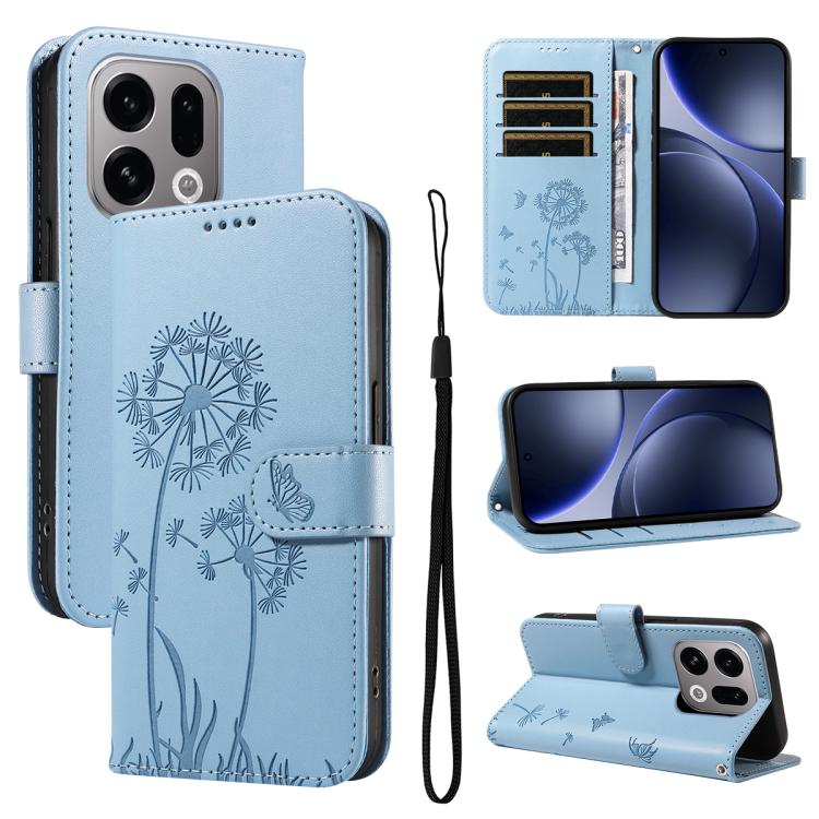 Dandelion Embossed Pattern Flip Leather Phone Case, For OPPO Find X9 Ultra 5G, For OPPO A6X 5G / A6 5G, For OPPO Reno15 Pro 5G Global, For OPPO Reno15 5G Global, For OPPO Find X9, For OPPO A6 Pro 4G / 5G Global, For OPPO Find X9 Pro                    ...