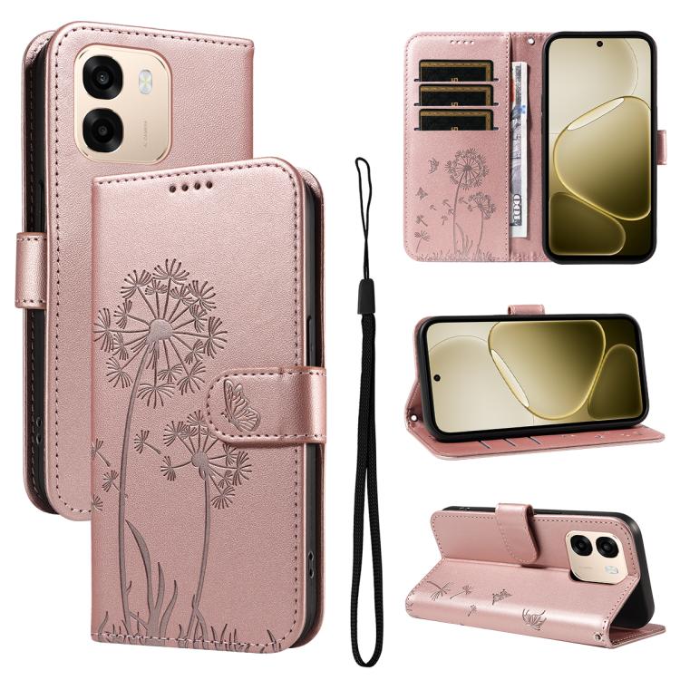 Dandelion Embossed Pattern Flip Leather Phone Case, For OPPO Find X9 Ultra 5G, For OPPO A6X 5G / A6 5G, For OPPO Reno15 Pro 5G Global, For OPPO Reno15 5G Global, For OPPO Find X9, For OPPO A6 Pro 4G / 5G Global, For OPPO Find X9 Pro                    ...