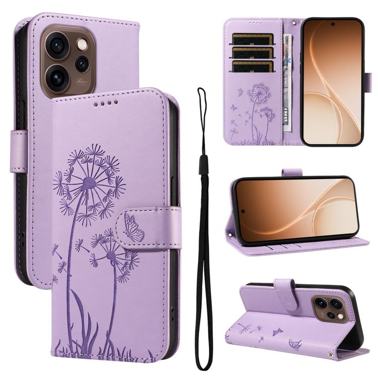Dandelion Embossed Pattern Flip Leather Phone Case, For OPPO Find X9 Ultra 5G, For OPPO A6X 5G / A6 5G, For OPPO Reno15 Pro 5G Global, For OPPO Reno15 5G Global, For OPPO Find X9, For OPPO A6 Pro 4G / 5G Global, For OPPO Find X9 Pro                    ...