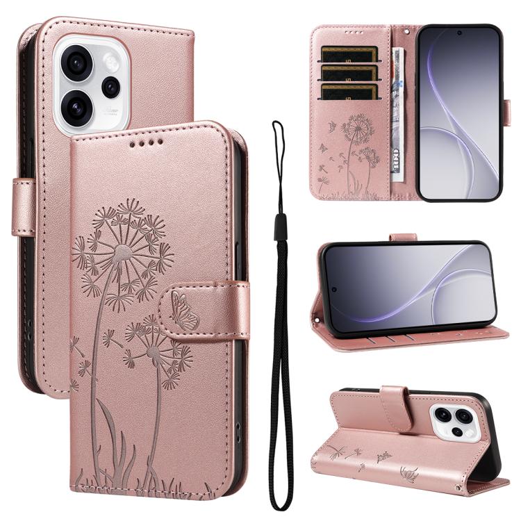 Dandelion Embossed Pattern Flip Leather Phone Case, For OPPO Find X9 Ultra 5G, For OPPO A6X 5G / A6 5G, For OPPO Reno15 Pro 5G Global, For OPPO Reno15 5G Global, For OPPO Find X9, For OPPO A6 Pro 4G / 5G Global, For OPPO Find X9 Pro                    ...