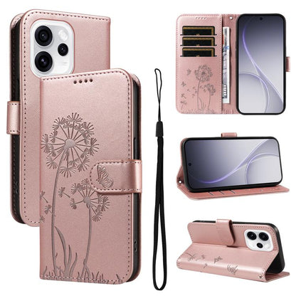 Dandelion Embossed Pattern Flip Leather Phone Case, For OPPO Find X9 Ultra 5G, For OPPO A6X 5G / A6 5G, For OPPO Reno15 Pro 5G Global, For OPPO Reno15 5G Global, For OPPO Find X9, For OPPO A6 Pro 4G / 5G Global, For OPPO Find X9 Pro                    ...