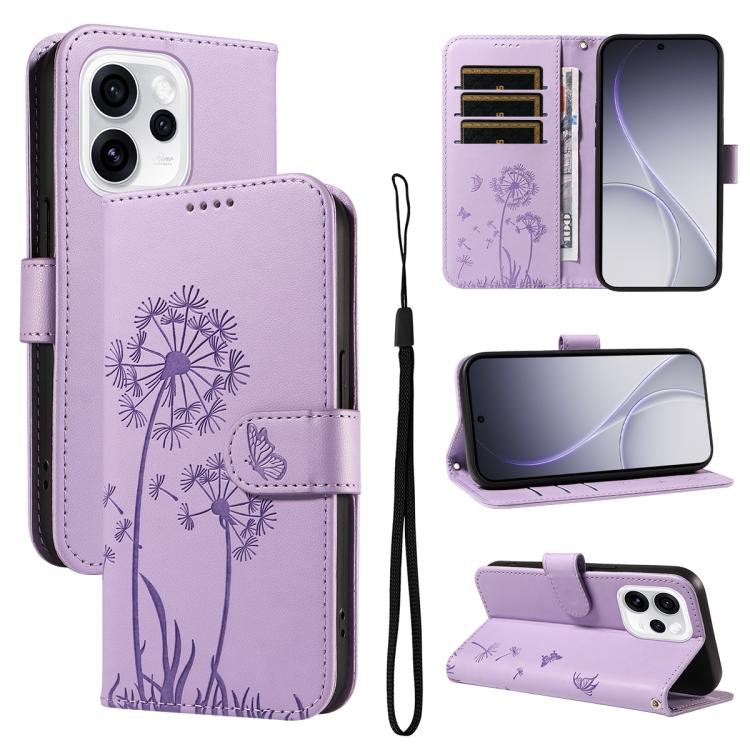 Dandelion Embossed Pattern Flip Leather Phone Case, For OPPO Find X9 Ultra 5G, For OPPO A6X 5G / A6 5G, For OPPO Reno15 Pro 5G Global, For OPPO Reno15 5G Global, For OPPO Find X9, For OPPO A6 Pro 4G / 5G Global, For OPPO Find X9 Pro                    ...