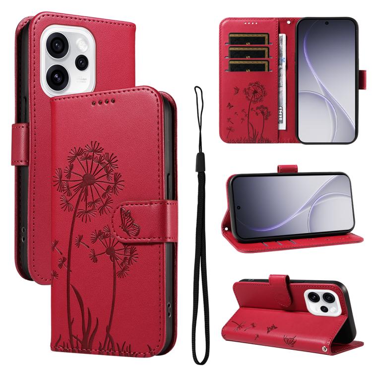 Dandelion Embossed Pattern Flip Leather Phone Case, For OPPO Find X9 Ultra 5G, For OPPO A6X 5G / A6 5G, For OPPO Reno15 Pro 5G Global, For OPPO Reno15 5G Global, For OPPO Find X9, For OPPO A6 Pro 4G / 5G Global, For OPPO Find X9 Pro                    ...