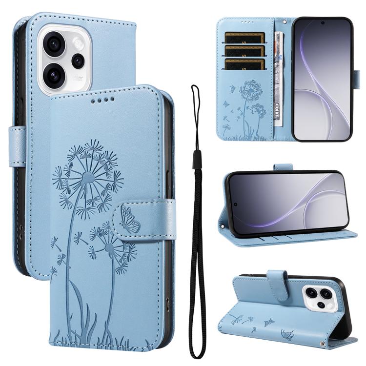 Dandelion Embossed Pattern Flip Leather Phone Case, For OPPO Find X9 Ultra 5G, For OPPO A6X 5G / A6 5G, For OPPO Reno15 Pro 5G Global, For OPPO Reno15 5G Global, For OPPO Find X9, For OPPO A6 Pro 4G / 5G Global, For OPPO Find X9 Pro                    ...