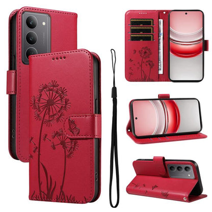 Dandelion Embossed Pattern Flip Leather Phone Case, For Realme 16T 5G, For Realme 16 Pro+ 5G Global, For Realme 16 Pro 5G Global, For Realme P4x 5G, For Realme C85 5G / 15X 5G India, For Realme C85 Pro 4G, For Realme 15T 5G, For Realme C71 4G India    ...
