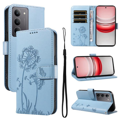 Dandelion Embossed Pattern Flip Leather Phone Case, For Realme 16T 5G, For Realme 16 Pro+ 5G Global, For Realme 16 Pro 5G Global, For Realme P4x 5G, For Realme C85 5G / 15X 5G India, For Realme C85 Pro 4G, For Realme 15T 5G, For Realme C71 4G India    ...
