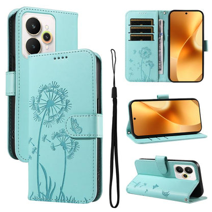 Dandelion Embossed Pattern Flip Leather Phone Case, For Realme 16T 5G, For Realme 16 Pro+ 5G Global, For Realme 16 Pro 5G Global, For Realme P4x 5G, For Realme C85 5G / 15X 5G India, For Realme C85 Pro 4G, For Realme 15T 5G, For Realme C71 4G India    ...