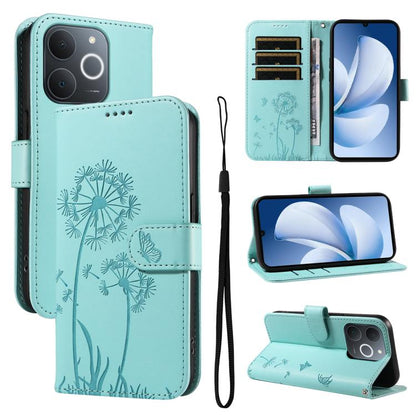 Dandelion Embossed Pattern Flip Leather Phone Case, For Realme 16T 5G, For Realme 16 Pro+ 5G Global, For Realme 16 Pro 5G Global, For Realme P4x 5G, For Realme C85 5G / 15X 5G India, For Realme C85 Pro 4G, For Realme 15T 5G, For Realme C71 4G India    ...