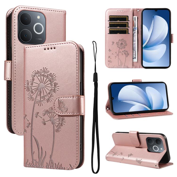 Dandelion Embossed Pattern Flip Leather Phone Case, For Realme 16T 5G, For Realme 16 Pro+ 5G Global, For Realme 16 Pro 5G Global, For Realme P4x 5G, For Realme C85 5G / 15X 5G India, For Realme C85 Pro 4G, For Realme 15T 5G, For Realme C71 4G India    ...