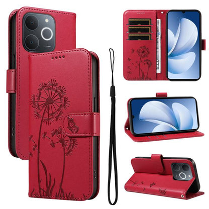 Dandelion Embossed Pattern Flip Leather Phone Case, For Realme 16T 5G, For Realme 16 Pro+ 5G Global, For Realme 16 Pro 5G Global, For Realme P4x 5G, For Realme C85 5G / 15X 5G India, For Realme C85 Pro 4G, For Realme 15T 5G, For Realme C71 4G India    ...