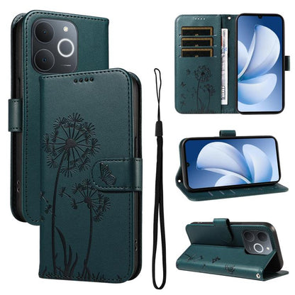 Dandelion Embossed Pattern Flip Leather Phone Case, For Realme 16T 5G, For Realme 16 Pro+ 5G Global, For Realme 16 Pro 5G Global, For Realme P4x 5G, For Realme C85 5G / 15X 5G India, For Realme C85 Pro 4G, For Realme 15T 5G, For Realme C71 4G India    ...