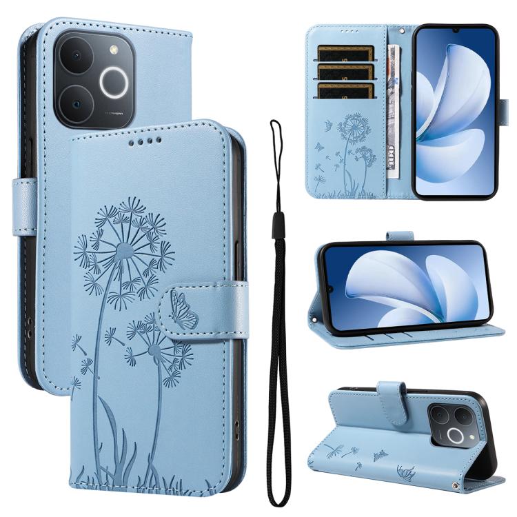 Dandelion Embossed Pattern Flip Leather Phone Case, For Realme 16T 5G, For Realme 16 Pro+ 5G Global, For Realme 16 Pro 5G Global, For Realme P4x 5G, For Realme C85 5G / 15X 5G India, For Realme C85 Pro 4G, For Realme 15T 5G, For Realme C71 4G India    ...
