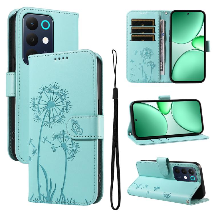 Dandelion Embossed Pattern Flip Leather Phone Case, For Realme 16T 5G, For Realme 16 Pro+ 5G Global, For Realme 16 Pro 5G Global, For Realme P4x 5G, For Realme C85 5G / 15X 5G India, For Realme C85 Pro 4G, For Realme 15T 5G, For Realme C71 4G India    ...
