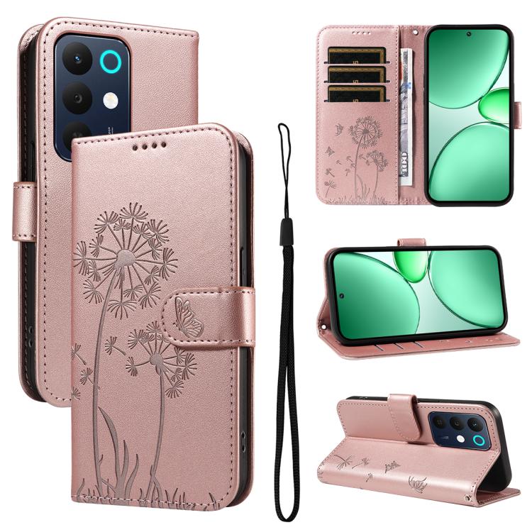 Dandelion Embossed Pattern Flip Leather Phone Case, For Realme 16T 5G, For Realme 16 Pro+ 5G Global, For Realme 16 Pro 5G Global, For Realme P4x 5G, For Realme C85 5G / 15X 5G India, For Realme C85 Pro 4G, For Realme 15T 5G, For Realme C71 4G India    ...