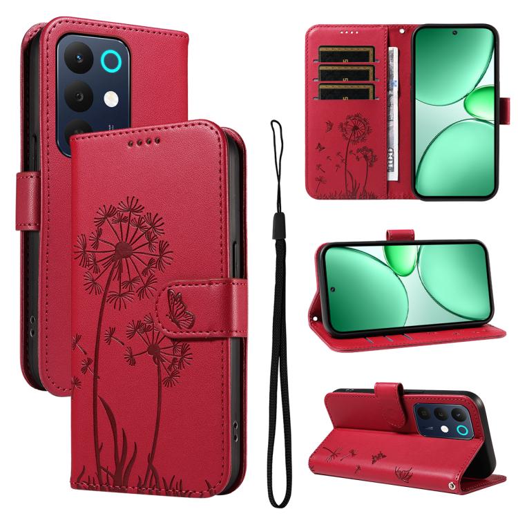 Dandelion Embossed Pattern Flip Leather Phone Case, For Realme 16T 5G, For Realme 16 Pro+ 5G Global, For Realme 16 Pro 5G Global, For Realme P4x 5G, For Realme C85 5G / 15X 5G India, For Realme C85 Pro 4G, For Realme 15T 5G, For Realme C71 4G India    ...