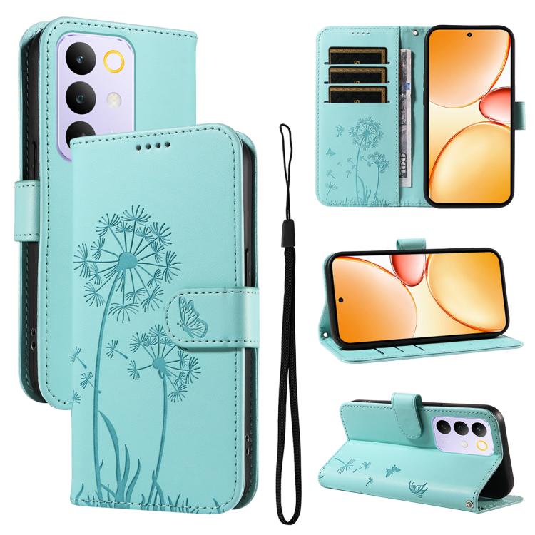 Dandelion Embossed Pattern Flip Leather Phone Case, For Realme 16T 5G, For Realme 16 Pro+ 5G Global, For Realme 16 Pro 5G Global, For Realme P4x 5G, For Realme C85 5G / 15X 5G India, For Realme C85 Pro 4G, For Realme 15T 5G, For Realme C71 4G India    ...