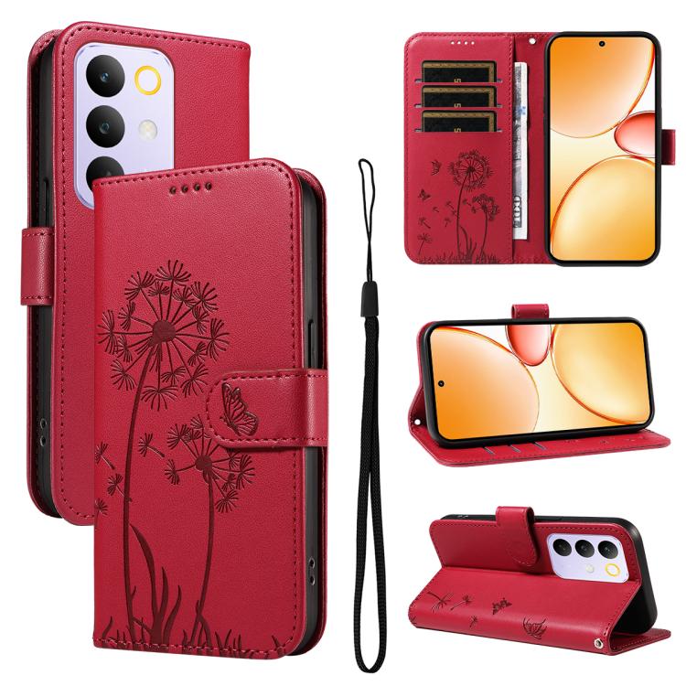 Dandelion Embossed Pattern Flip Leather Phone Case, For Realme 16T 5G, For Realme 16 Pro+ 5G Global, For Realme 16 Pro 5G Global, For Realme P4x 5G, For Realme C85 5G / 15X 5G India, For Realme C85 Pro 4G, For Realme 15T 5G, For Realme C71 4G India    ...