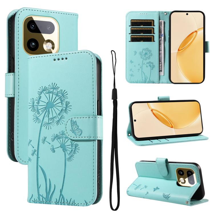 Dandelion Embossed Pattern Flip Leather Phone Case, For Realme 16T 5G, For Realme 16 Pro+ 5G Global, For Realme 16 Pro 5G Global, For Realme P4x 5G, For Realme C85 5G / 15X 5G India, For Realme C85 Pro 4G, For Realme 15T 5G, For Realme C71 4G India    ...