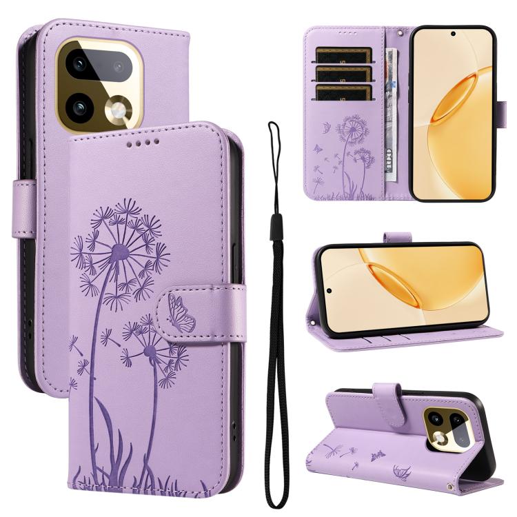Dandelion Embossed Pattern Flip Leather Phone Case, For Realme 16T 5G, For Realme 16 Pro+ 5G Global, For Realme 16 Pro 5G Global, For Realme P4x 5G, For Realme C85 5G / 15X 5G India, For Realme C85 Pro 4G, For Realme 15T 5G, For Realme C71 4G India    ...