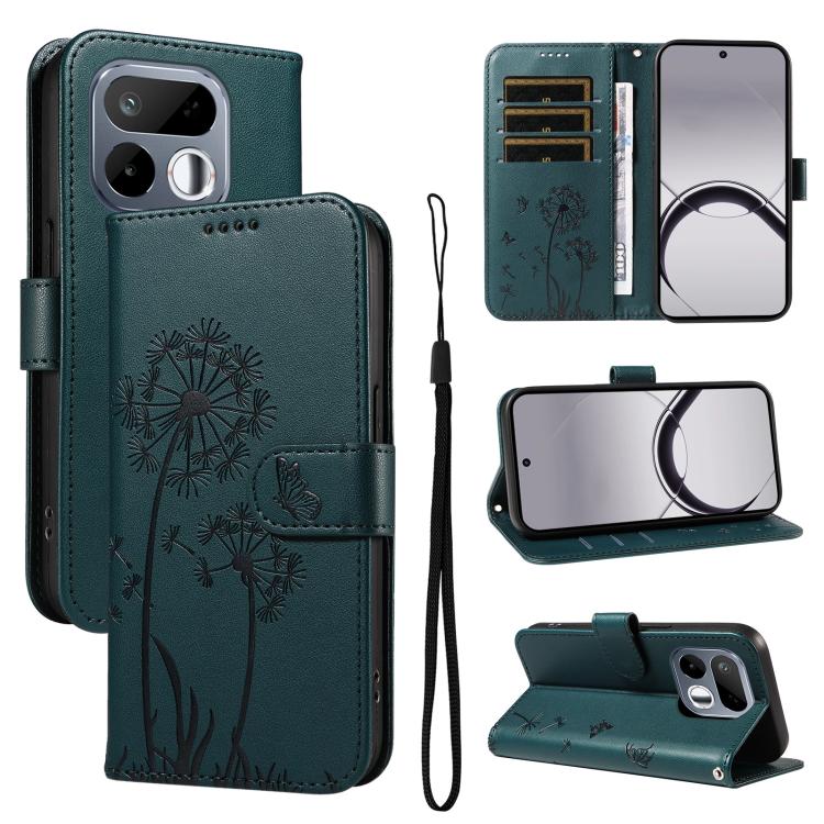 Dandelion Embossed Pattern Flip Leather Phone Case, For Realme 16T 5G, For Realme 16 Pro+ 5G Global, For Realme 16 Pro 5G Global, For Realme P4x 5G, For Realme C85 5G / 15X 5G India, For Realme C85 Pro 4G, For Realme 15T 5G, For Realme C71 4G India    ...