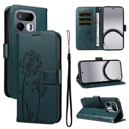Dandelion Embossed Pattern Flip Leather Phone Case, For Realme 16T 5G, For Realme 16 Pro+ 5G Global, For Realme 16 Pro 5G Global, For Realme P4x 5G, For Realme C85 5G / 15X 5G India, For Realme C85 Pro 4G, For Realme 15T 5G, For Realme C71 4G India    ...