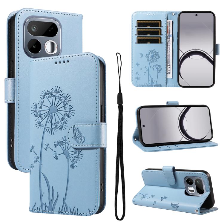 Dandelion Embossed Pattern Flip Leather Phone Case, For Realme 16T 5G, For Realme 16 Pro+ 5G Global, For Realme 16 Pro 5G Global, For Realme P4x 5G, For Realme C85 5G / 15X 5G India, For Realme C85 Pro 4G, For Realme 15T 5G, For Realme C71 4G India    ...