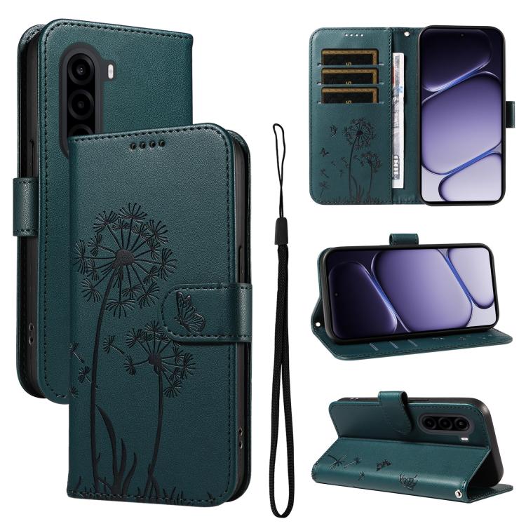 Dandelion Embossed Pattern Flip Leather Phone Case, For Realme 16T 5G, For Realme 16 Pro+ 5G Global, For Realme 16 Pro 5G Global, For Realme P4x 5G, For Realme C85 5G / 15X 5G India, For Realme C85 Pro 4G, For Realme 15T 5G, For Realme C71 4G India    ...