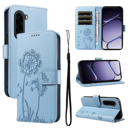 Dandelion Embossed Pattern Flip Leather Phone Case, For Realme 16T 5G, For Realme 16 Pro+ 5G Global, For Realme 16 Pro 5G Global, For Realme P4x 5G, For Realme C85 5G / 15X 5G India, For Realme C85 Pro 4G, For Realme 15T 5G, For Realme C71 4G India    ...