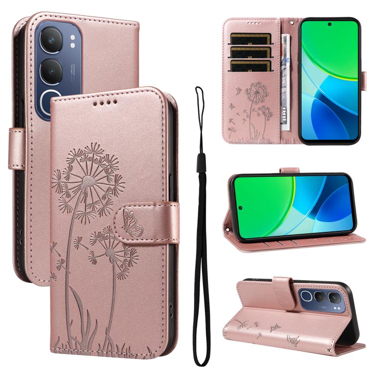 Dandelion Embossed Pattern Flip Leather Phone Case, For vivo Y05 4G / vivo Y21 5G 2026, For vivo V70 FE 5G, For vivo V70 5G Global/V70 Elite 5G, For vivo S50 Pro mini 5G, For vivo X300 Pro, For vivo X300, For vivo V60 Lite 4G, For vivo Y31 5G 2025 / Y2...