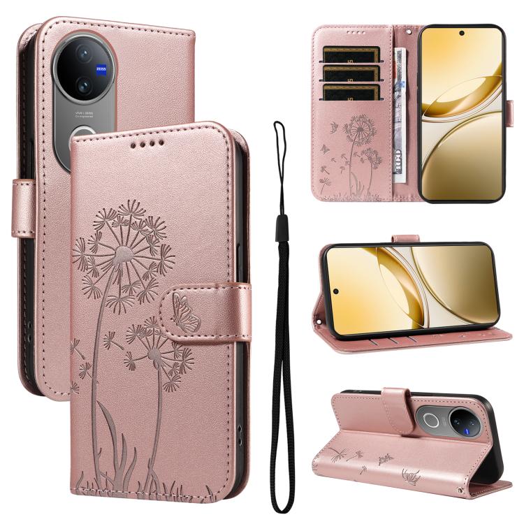 Dandelion Embossed Pattern Flip Leather Phone Case, For vivo Y05 4G / vivo Y21 5G 2026, For vivo V70 FE 5G, For vivo V70 5G Global/V70 Elite 5G, For vivo S50 Pro mini 5G, For vivo X300 Pro, For vivo X300, For vivo V60 Lite 4G, For vivo Y31 5G 2025 / Y2...