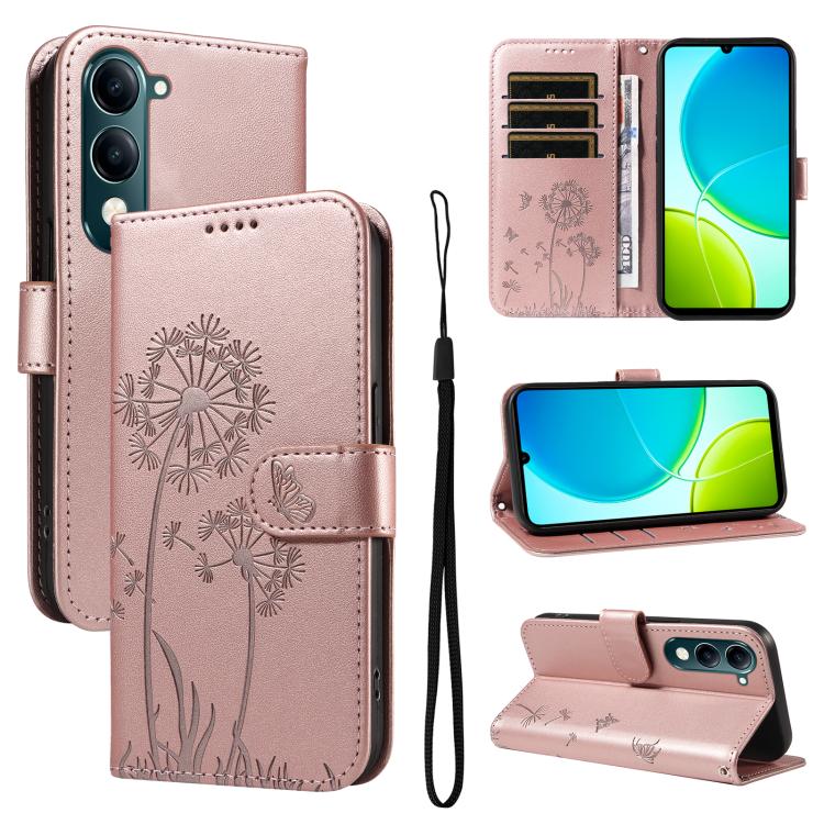 Dandelion Embossed Pattern Flip Leather Phone Case, For vivo Y05 4G / vivo Y21 5G 2026, For vivo V70 FE 5G, For vivo V70 5G Global/V70 Elite 5G, For vivo S50 Pro mini 5G, For vivo X300 Pro, For vivo X300, For vivo V60 Lite 4G, For vivo Y31 5G 2025 / Y2...