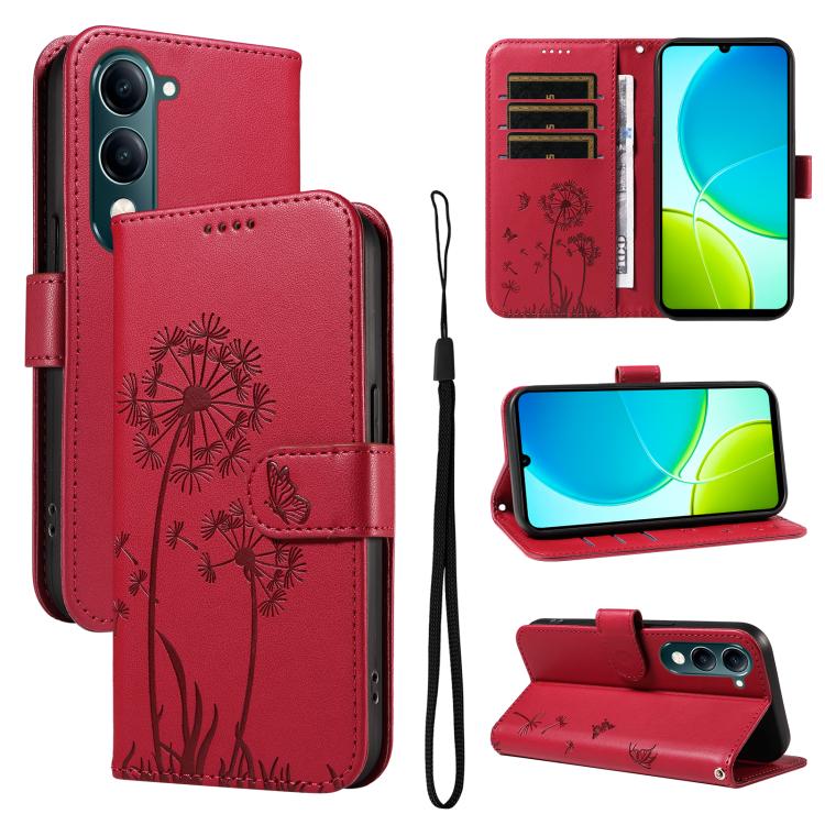 Dandelion Embossed Pattern Flip Leather Phone Case, For vivo Y05 4G / vivo Y21 5G 2026, For vivo V70 FE 5G, For vivo V70 5G Global/V70 Elite 5G, For vivo S50 Pro mini 5G, For vivo X300 Pro, For vivo X300, For vivo V60 Lite 4G, For vivo Y31 5G 2025 / Y2...