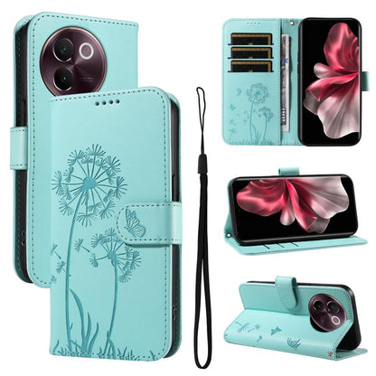 Dandelion Embossed Pattern Flip Leather Phone Case, For vivo V30E / V40 Lite Global