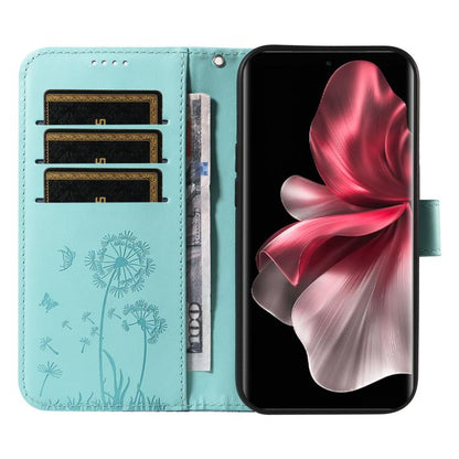 Dandelion Embossed Pattern Flip Leather Phone Case, For vivo V30E / V40 Lite Global