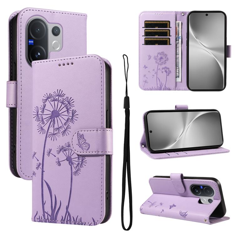 Dandelion Embossed Pattern Flip Leather Phone Case, For vivo Y05 4G / vivo Y21 5G 2026, For vivo V70 FE 5G, For vivo V70 5G Global/V70 Elite 5G, For vivo S50 Pro mini 5G, For vivo X300 Pro, For vivo X300, For vivo V60 Lite 4G, For vivo Y31 5G 2025 / Y2...