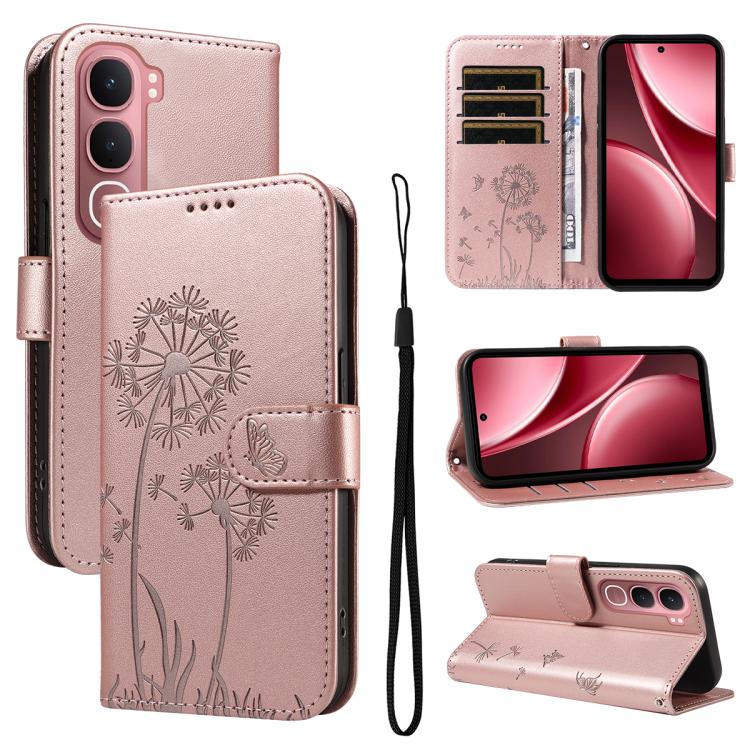 Dandelion Embossed Pattern Flip Leather Phone Case, For vivo Y05 4G / vivo Y21 5G 2026, For vivo V70 FE 5G, For vivo V70 5G Global/V70 Elite 5G, For vivo S50 Pro mini 5G, For vivo X300 Pro, For vivo X300, For vivo V60 Lite 4G, For vivo Y31 5G 2025 / Y2...