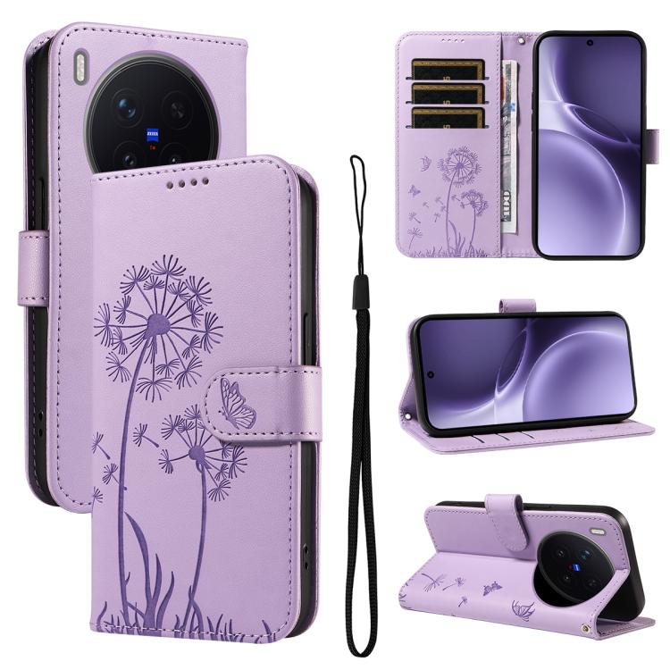 Dandelion Embossed Pattern Flip Leather Phone Case, For vivo Y05 4G / vivo Y21 5G 2026, For vivo V70 FE 5G, For vivo V70 5G Global/V70 Elite 5G, For vivo S50 Pro mini 5G, For vivo X300 Pro, For vivo X300, For vivo V60 Lite 4G, For vivo Y31 5G 2025 / Y2...