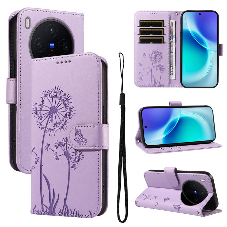 Dandelion Embossed Pattern Flip Leather Phone Case, For vivo Y05 4G / vivo Y21 5G 2026, For vivo V70 FE 5G, For vivo V70 5G Global/V70 Elite 5G, For vivo S50 Pro mini 5G, For vivo X300 Pro, For vivo X300, For vivo V60 Lite 4G, For vivo Y31 5G 2025 / Y2...