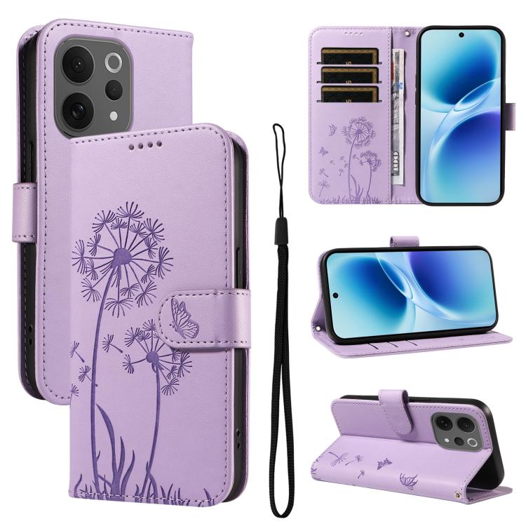 Dandelion Embossed Pattern Flip Leather Phone Case, For vivo Y05 4G / vivo Y21 5G 2026, For vivo V70 FE 5G, For vivo V70 5G Global/V70 Elite 5G, For vivo S50 Pro mini 5G, For vivo X300 Pro, For vivo X300, For vivo V60 Lite 4G, For vivo Y31 5G 2025 / Y2...
