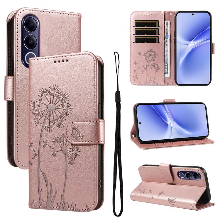 Dandelion Embossed Pattern Flip Leather Phone Case, For vivo Y05 4G / vivo Y21 5G 2026, For vivo V70 FE 5G, For vivo V70 5G Global/V70 Elite 5G, For vivo S50 Pro mini 5G, For vivo X300 Pro, For vivo X300, For vivo V60 Lite 4G, For vivo Y31 5G 2025 / Y2...