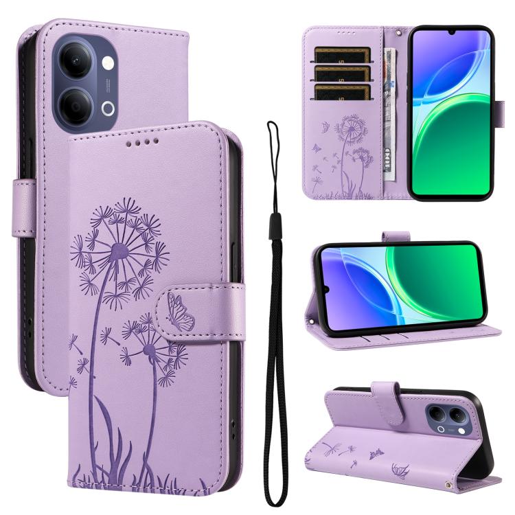 Dandelion Embossed Pattern Flip Leather Phone Case, For vivo Y05 4G / vivo Y21 5G 2026, For vivo V70 FE 5G, For vivo V70 5G Global/V70 Elite 5G, For vivo S50 Pro mini 5G, For vivo X300 Pro, For vivo X300, For vivo V60 Lite 4G, For vivo Y31 5G 2025 / Y2...