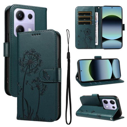 Dandelion Embossed Pattern Flip Leather Phone Case, For Redmi 17C/14C 4G/A4 5G/Poco C75 5G, For Redmi K90 Pro Max/Poco F8 Ultra, For Redmi K90/Poco F8 Pro, For Redmi 15C 5G / 4G EU 173mm, For Redmi 15 5G Global/15 4G SEA 169.5mm                        ...