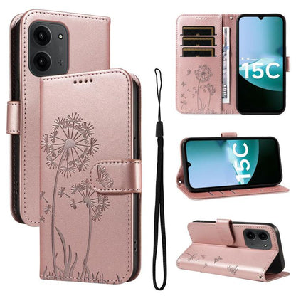 Dandelion Embossed Pattern Flip Leather Phone Case, For Redmi 17C/14C 4G/A4 5G/Poco C75 5G, For Redmi K90 Pro Max/Poco F8 Ultra, For Redmi K90/Poco F8 Pro, For Redmi 15C 5G / 4G EU 173mm, For Redmi 15 5G Global/15 4G SEA 169.5mm                        ...