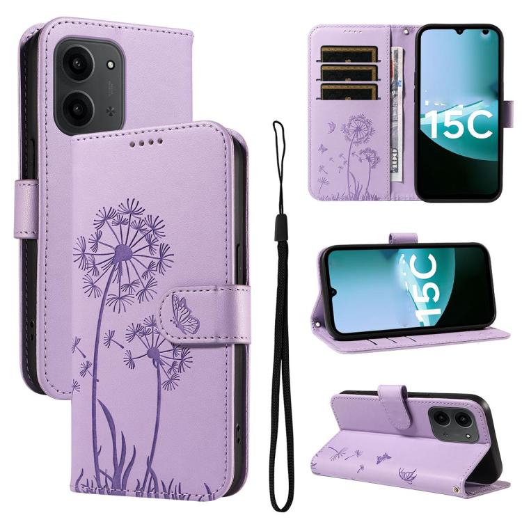 Dandelion Embossed Pattern Flip Leather Phone Case, For Redmi 17C/14C 4G/A4 5G/Poco C75 5G, For Redmi K90 Pro Max/Poco F8 Ultra, For Redmi K90/Poco F8 Pro, For Redmi 15C 5G / 4G EU 173mm, For Redmi 15 5G Global/15 4G SEA 169.5mm                        ...