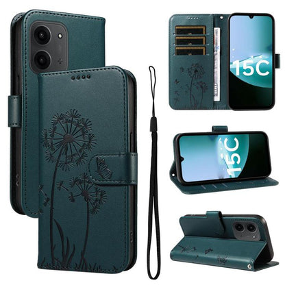 Dandelion Embossed Pattern Flip Leather Phone Case, For Redmi 17C/14C 4G/A4 5G/Poco C75 5G, For Redmi K90 Pro Max/Poco F8 Ultra, For Redmi K90/Poco F8 Pro, For Redmi 15C 5G / 4G EU 173mm, For Redmi 15 5G Global/15 4G SEA 169.5mm                        ...